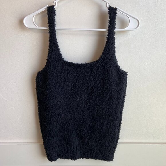 NWOT Skims Onyx Black Cozy Knit Tank Top - Picture 4 of 9